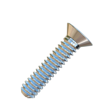 #4-40 X 1/2 In Phillips Flat Machine Screw, Plain Titanium